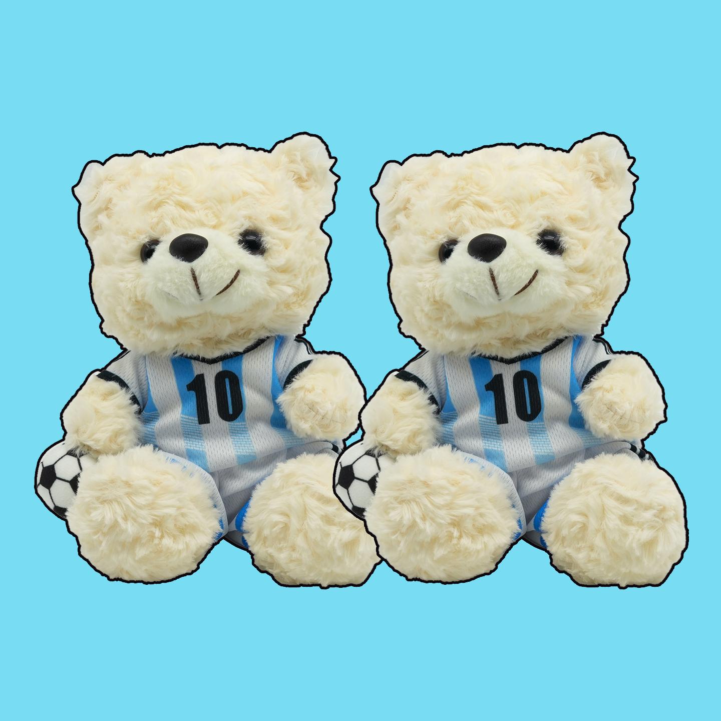Treasuringu Nieuwe Voetbalbeer Pluche Speelgoed Cool Nee. 10 Beer Trui Knuffelpop Voetbal Dieren Pluche Verjaardagscadeaus