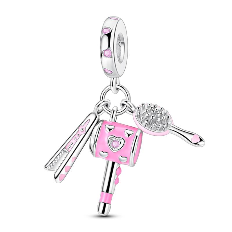 100% Copper Wedding Dress Flower Strawberry Snow Pear Watermelon Sweet 3Mm Charms Beads Pendants Diy Fine Jewelry