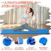 VECELO Yoga Mat 10mm Highly Elastic Mat for Wrist and Knee and for Strength and Includes Lightweight 183 x 61 Blue (2-Piece Set) - Thick, Protection,