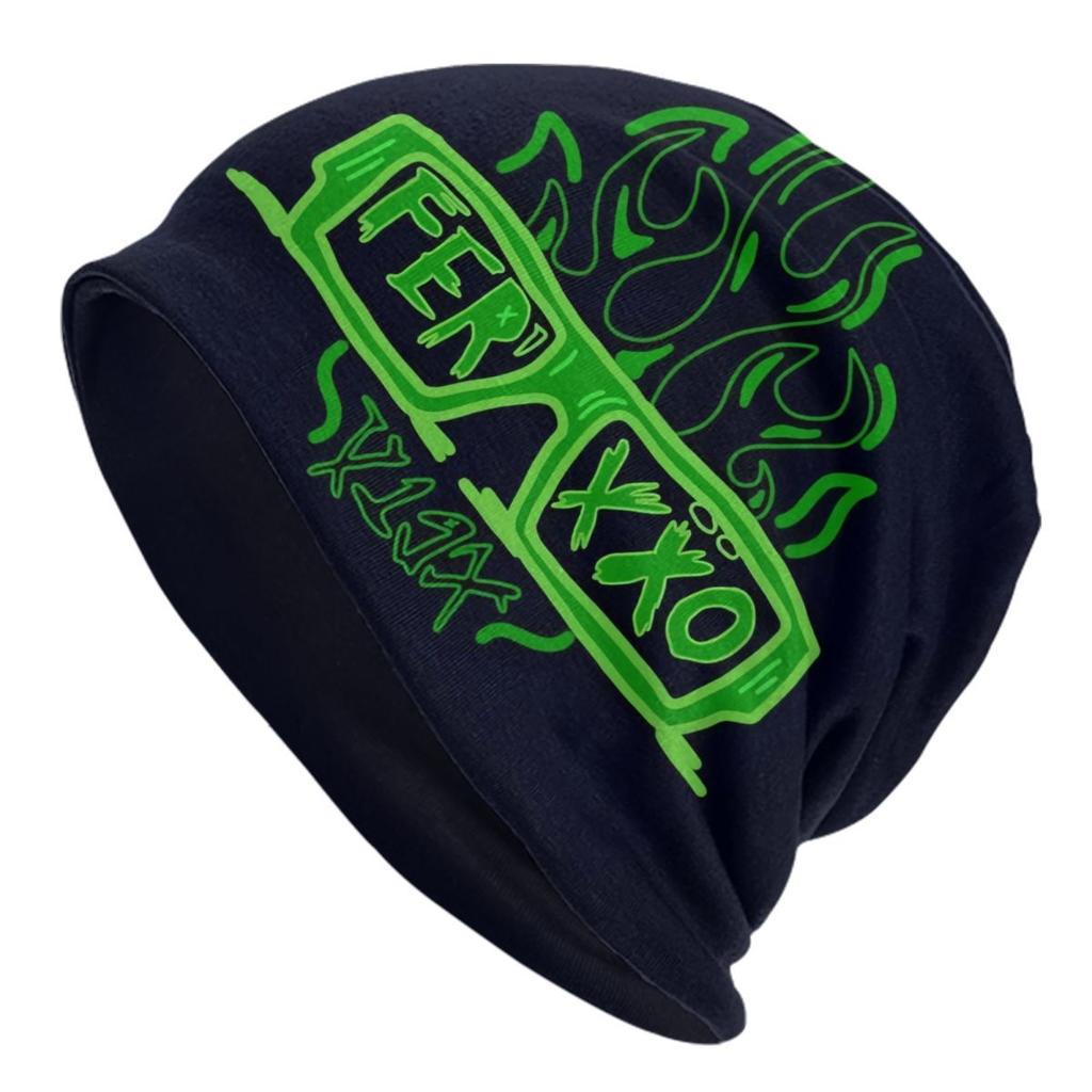 Colombian Feided Ferxxo Beanies Caps Unisex Street Winter Warm Knitted Hat Adult S Rapper Rap Music Songwriter Bonnet Hats