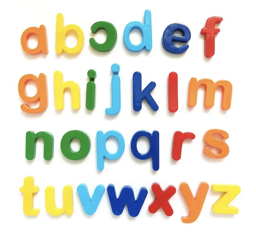 Children magnetic learning alphabet numbers geometric shapes plastic refrigerator stickers spelling counting educational toy