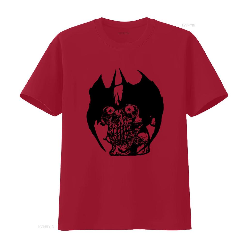Pushead Devilunisex Hand Screened Pre Shrunk 100 Cotton Skull Print T Shirt Vintage Stylish Fashion Graphic Breathable