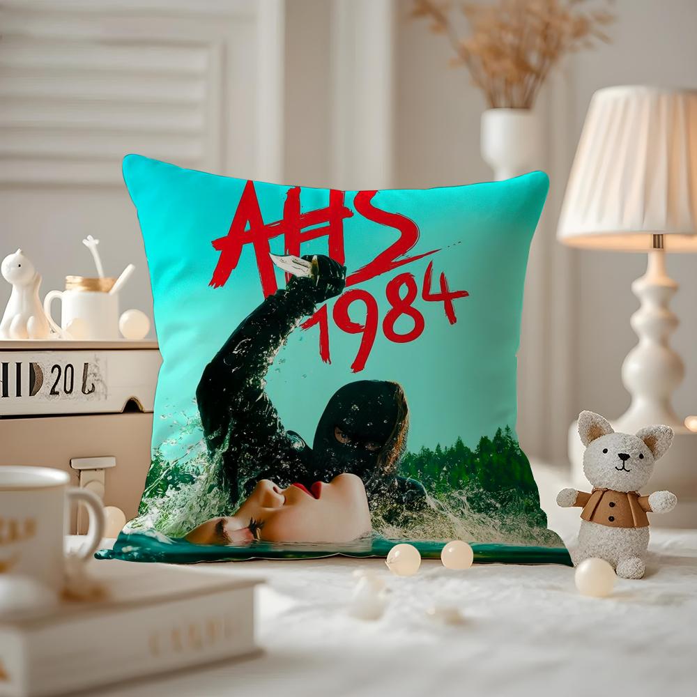 American Horror Story 1984 Cushion Cover Pattern Printed Pillowcase For Living Room Sofa Cushion Cover & Bedroom Decor