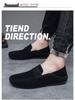 Men's Spring Suede Moccasins: Trendy British Loafers, Slip-On Driving Shoes