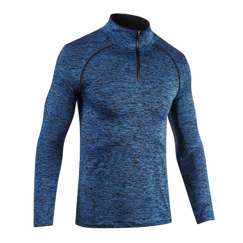 Men's Quick-Dry Long Sleeve Compression Training Suit for Basketball & Gym