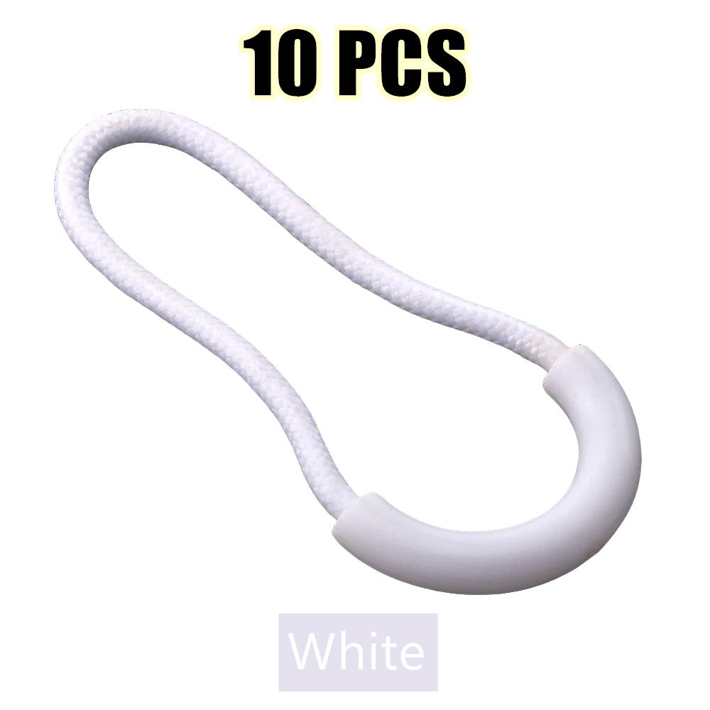 10pcs Mix Color U Shape Cord Zipper Pull Strap Lariat for Clothing Luggage & Bags Durable Zipper Puller Accessories