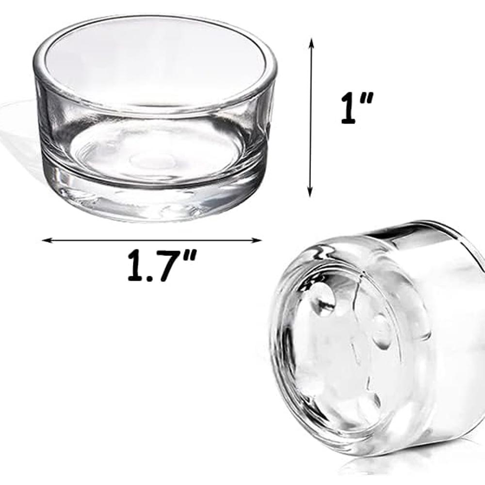 Small Clear Glass Tealight Candle Holders,Tealight Holders Bulk Use for Weddings Parties Dinner,for 1.5  Tealight