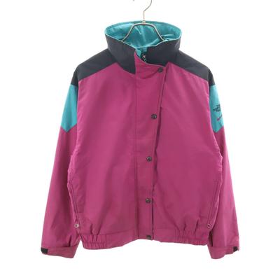 Made In USA Nylon Jacket 8 Wine-red Women Used