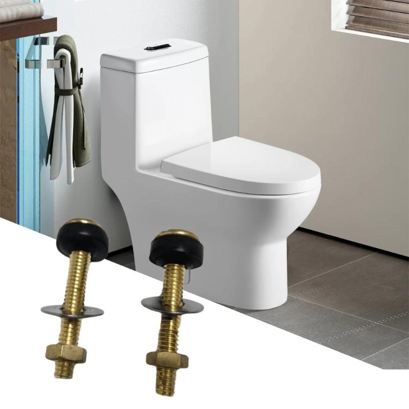 Heavy Duty Split Toilet Tank Fastener Set with Rustproof Secure Sealing Gasket Toilet Tank Mounting for Split Toilet Use