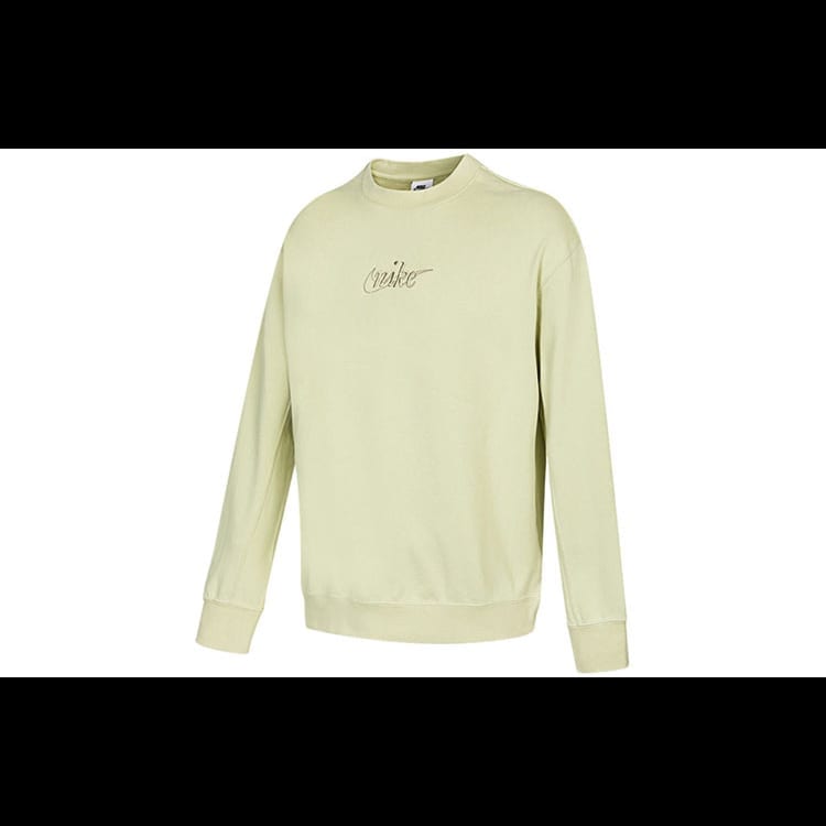 Nike Sweatshirts Men's Green Crew Neck Moderate Other DR7836-371