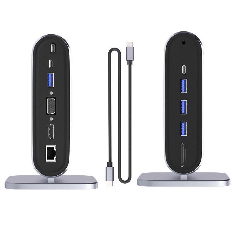 12-in-1 USB-C Vertical Docking Station for Mac and Huawei Computers