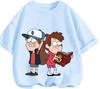 Lovely Cartoon Gravity Falls T Shirt Casual Street Leisure Tops Summer Daily Wear For Little Boys And Girls Kids