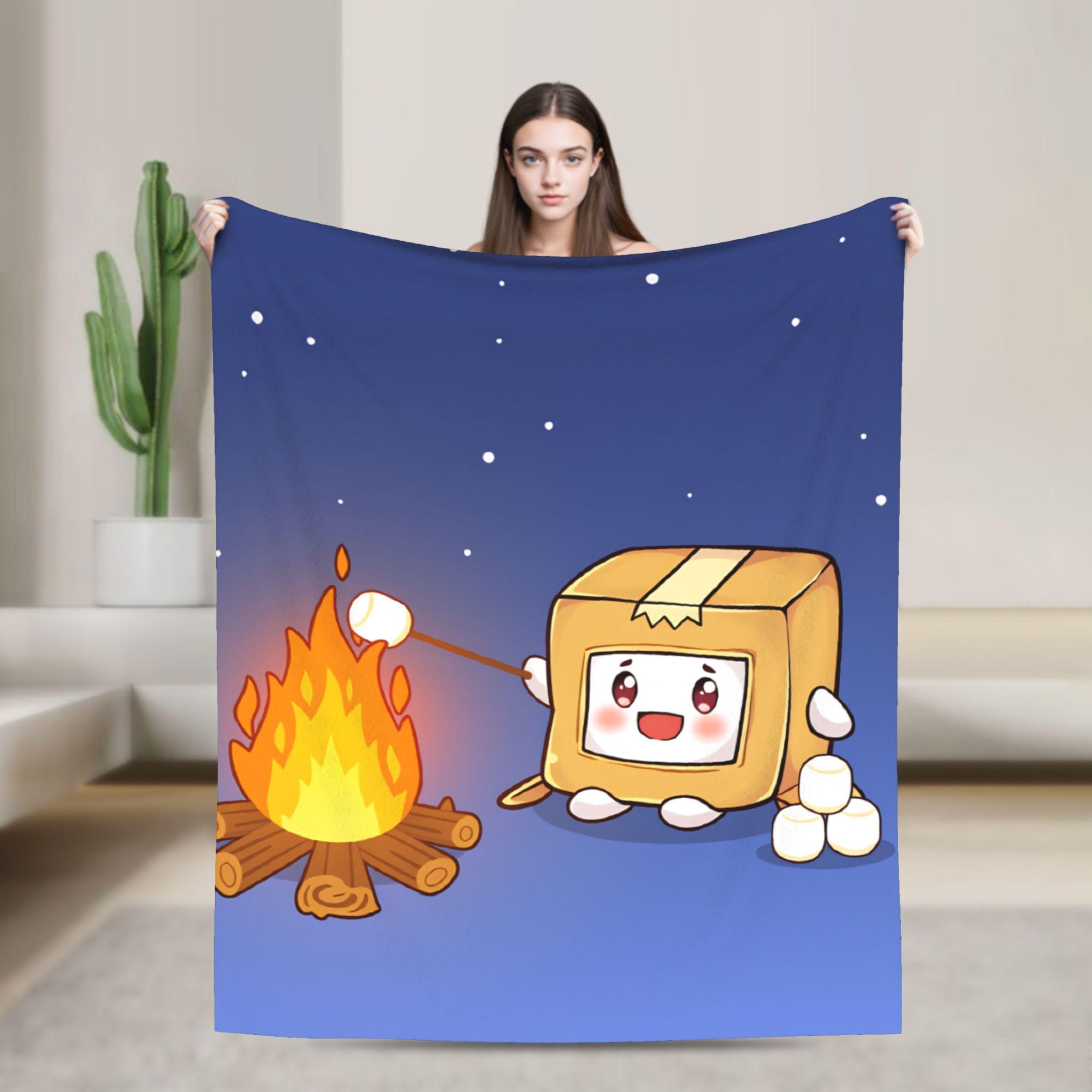 

Foxy Boxy и Rocky Lankybox Самолет Супер Теплое Одеяло Пушистый Плед для Путешествий и Офиса Домашний Декор Покрывало для Кровати Чехол для Дивана-Кровати 130x150cm