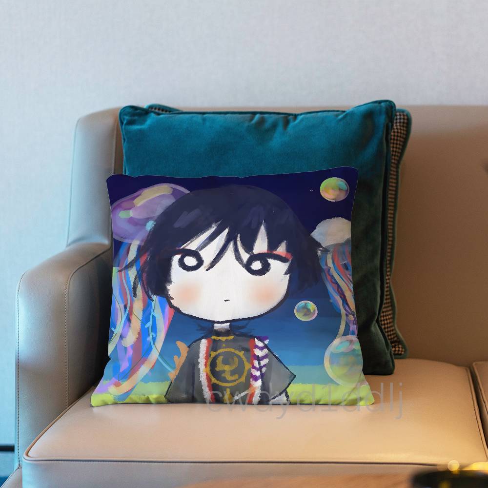 

SScaramouche GGenshin Impact Pillowcases Cute Funny Pillow Case For Wedding Party Home Decor Comfy Pillow Cover 30x30CM(12x12in)
