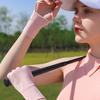 Thin Half Finger Golf Gloves Elastic Ice Silk Mittens Sports Sunscreen Gloves  Outdoor