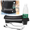 Multifunction Waist Bag Waterproof Outdoor Sports Running Waist Bag Belt   Pockets (black)