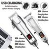 Cordless Electric Hair Clippers for Men,Professional Barber Clippers and Trimmers Set for Hair Cutting Kit with LED Display