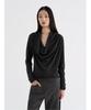 ANGGAE Cowl Neck Pullover Ash
