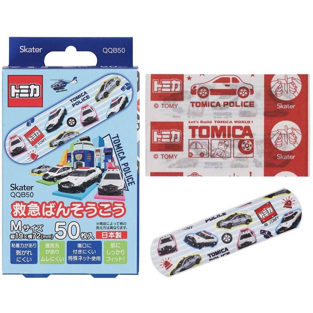 Skater First Aid Band-Aid M Size Bulk 50 Sheets Bandage Tomica Made Japan QQB50-A