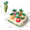 Baby Pull Turnip Carrot Harvest Game Montessori Toy Toddler Motor Skills Training Color Learning Educational Toys For Children
