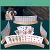 Suporte de Cartas de Jogo de Madeira Moderno com Braços Longos para Uso em Jogos Domésticos