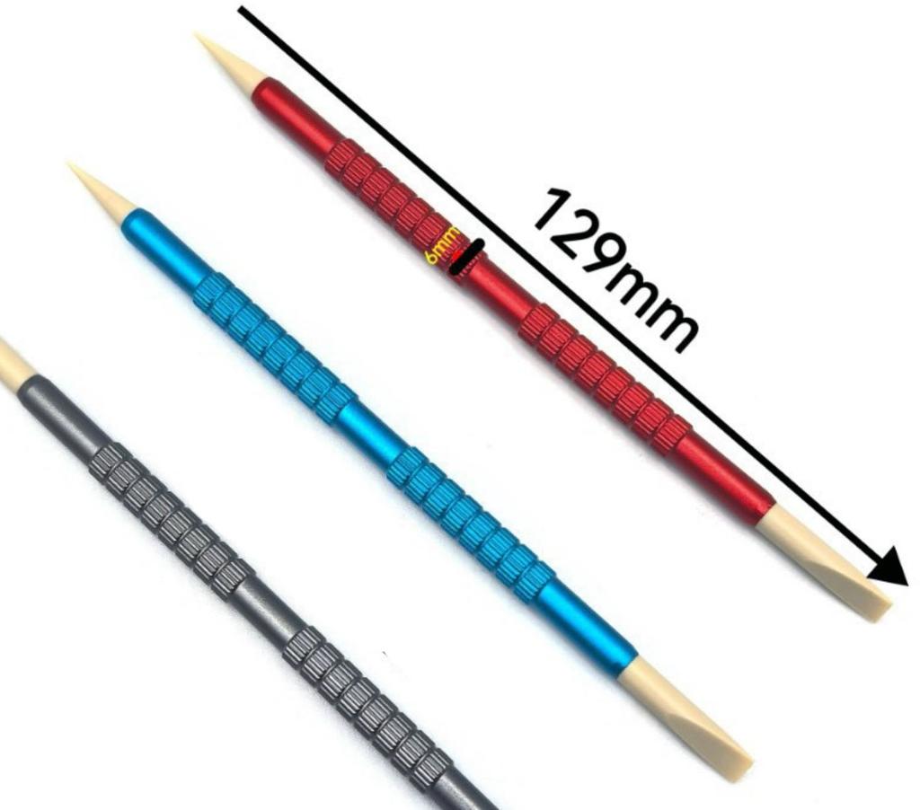 1 Stück Uhrmacher Uhrenreparaturwerkzeug Peek Stick mit Hilfs-Uhrwerkskernklemme Uhr Zifferblatt Reinigungsstift PEEK Stick