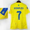 Al Nassr FC 2023-2024 Tricou de Casă și de Deplasare pentru Fani Bumbac Tricou de Fotbal Bărbați Femei S-XXL