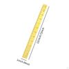 Brass Ruler Paperweight Bookmark Compact Calligraphy Practice Supplies Measuring for Drawing