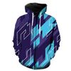 3D Colourful Letter Graffiti Print Hoodie Men's Sweatshirt Hooded Sweatshirt Fashion Pullover Hooded Sweatshirt