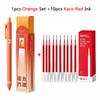 KACO Lucky Koi Gel Pens Gain Good Luck, Cute Carton 800m Writing Length Push Action Special Pen for Student Exams, Gift Stickers