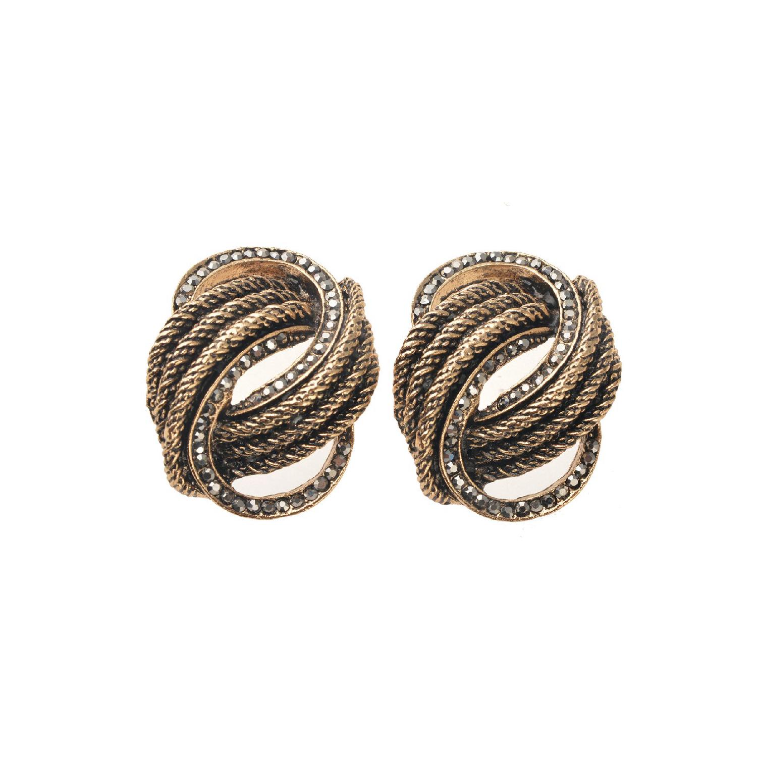 

Каменные винтажные серьги чистый