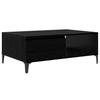 Coffee Table Black Oak Look 90 X 60 X 35 Cm Engineered Wood