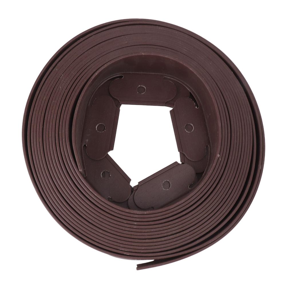 Landscape Edging Kit PE L Shaped Easy Deformation No Dig Landscape Edging Kit for Landscaping Brown