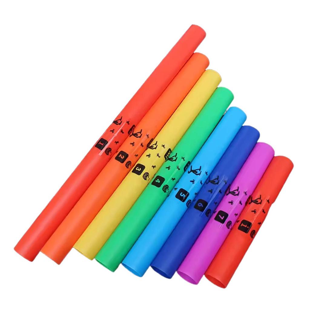 Music Tubes Classroom Instruments Early Learning Teaching Tools 8 Tones Sound Tube Diatonic Set of 8 for Toddlers Preschool