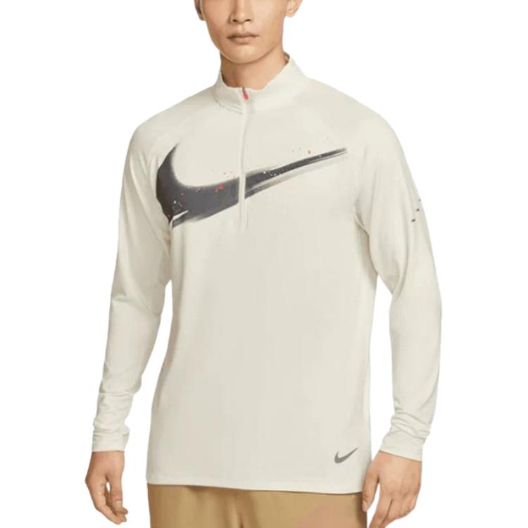 

Nike Dri-Fit Stride Спортивный Повседневный Пуловер с Воротником-Стойкой Футболка с Длинным Рукавом Мужские Топы IM9357133 S