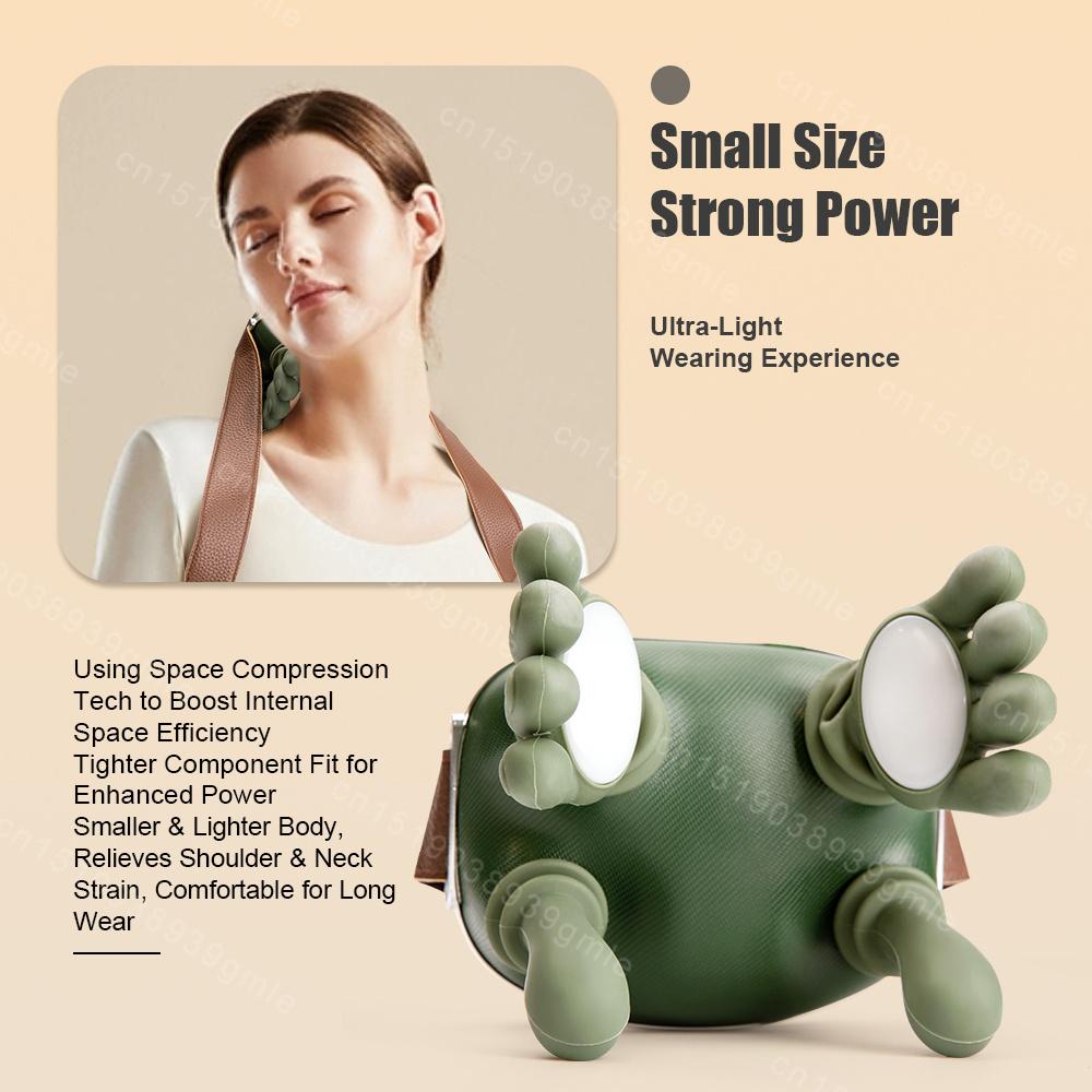 Neck Massager Finger Pressure Shiatsu Neck Back and Shoulder Massager Electric Kneading Neck Deep Massage Muscle Relax