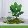Luxury Faux Green Plant and Flower Decor - Indoor Moss and Grass Clusters for Elegant Landscaping.