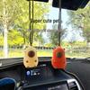 Color-Changing Roast Duck Pendant: Capybara Car-Mount Keychain Reacts To Light & UV Rays, Entertaining Novelty Item