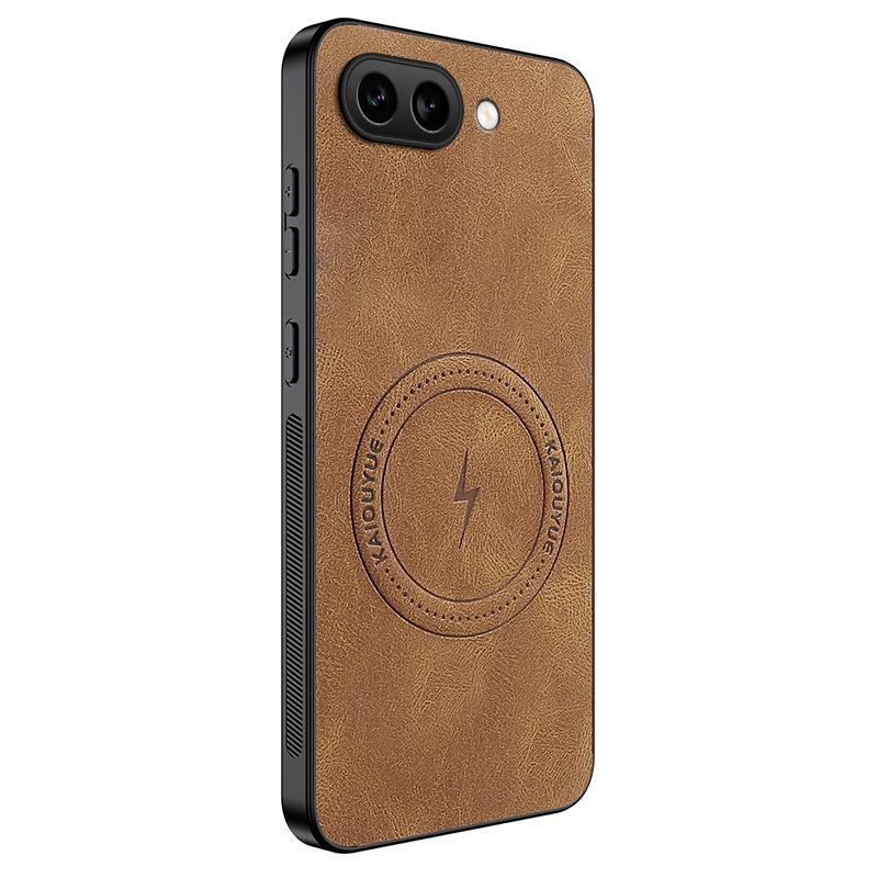 For Google Pixel 9A New Leather Matte Frosted Magnetic Phone Case For Google Pixel 9A Shockproof Bumper Soft Cover Pixel 9A Case