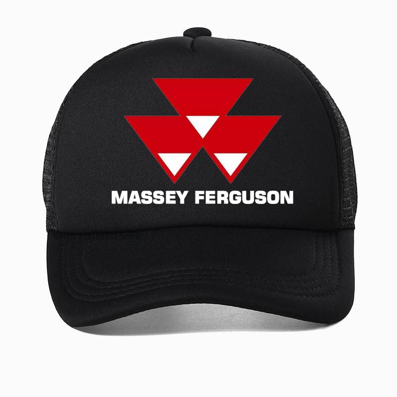 Casquette de Baseball Massey Ferguson Machines Agricoles Tracteurs Équipement de Ferme Unisexe Respirant Maille Chapeau Trucker Chapeau de Soleil Extérieur red