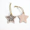 DIY Gifts Drop Pendant Christmas Tree Decoration Xmas Hanging Snowflake/Star/Angel Wooden Ornaments