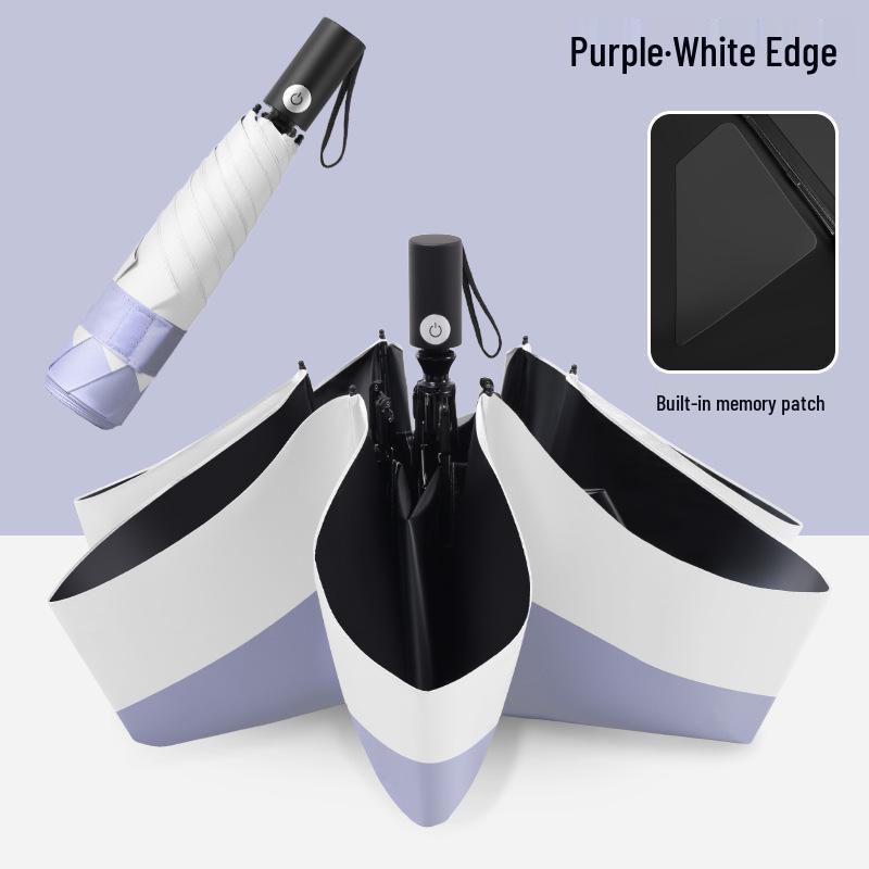 Ultra-Light Anti-UV Automatic Folding Umbrella: Crease-Free, Wrinkle-Free Sunshade & Sunscreen Parasol