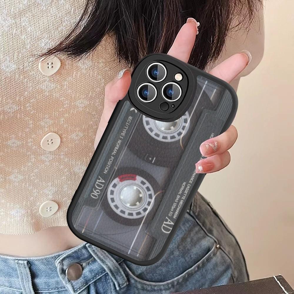 Vintage Cassette Tape Phone Case Hard Leather For IPhone 16 15 14 13 12 Mini 11 14 Pro Max Xs X Xr 7 8 Plus Fundas