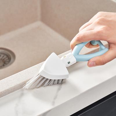 Window Gap Cleaning Brush  Simple Household Bathroom  Multifunction Sink Corner  Triangle Cleaning Tools  Folding Short Handle