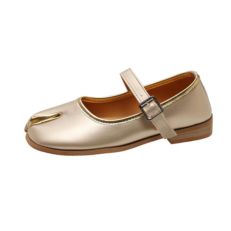 Fashion Women New Split Toe Flats Loafers Shallow Soft Leather Mules Casual Outdoor Walking Sneakers Mary Jane Shoes Zapatos Mujer
