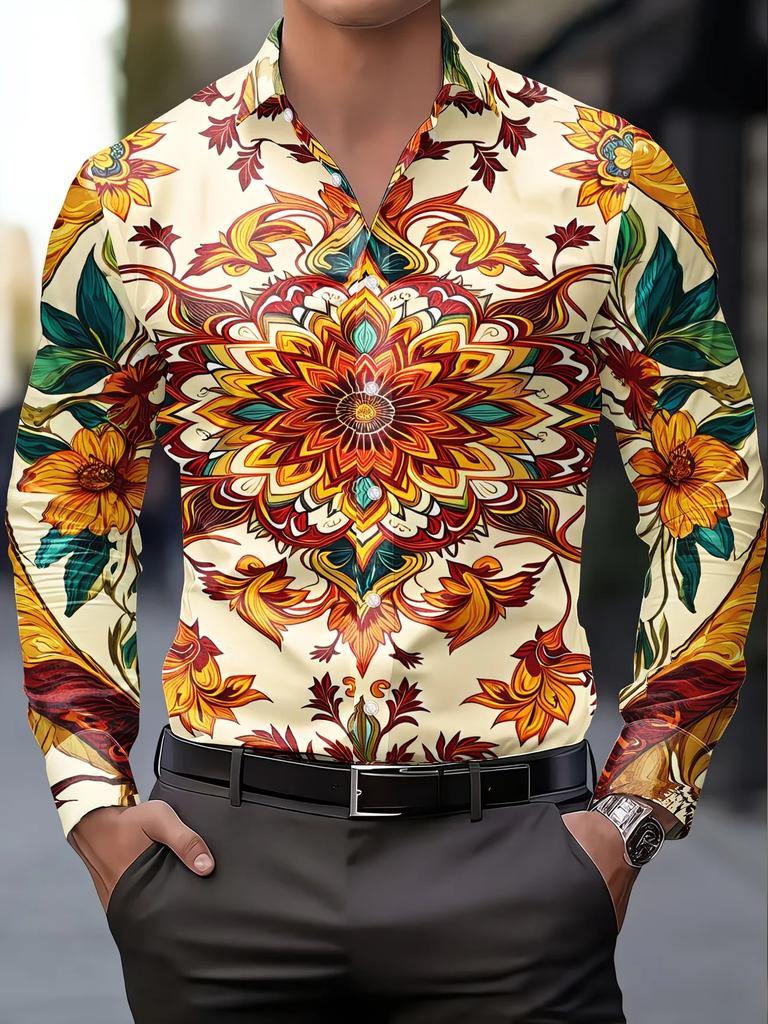 Must-Have Floral Print Long Sleeve Shirt, Perfect for Every Occasion