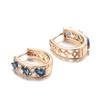 Trendy Rose Gold Water Drop Zircon Earrings for Women – Simple, Stylish, and Elegant