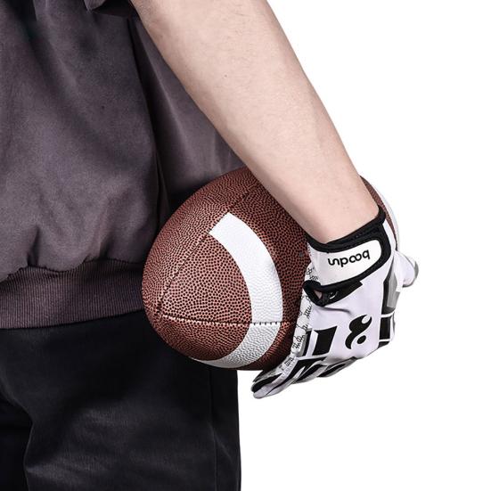 BOODUN Unisex Rugby Full Finger Breathable Anti-slip American Football Gloves