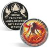 CHURYUML Sobriety Gifts for Women Phoenix Sobriety Coin Non-Religious AA Coins Sober Chip Recovery Anniversary Medallions Affirmation Tokens