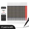 Beliebte 0,5 mm schnelltrocknende schwarze Gelstift-Mine für Schüler und Lehrer, große Kapazität